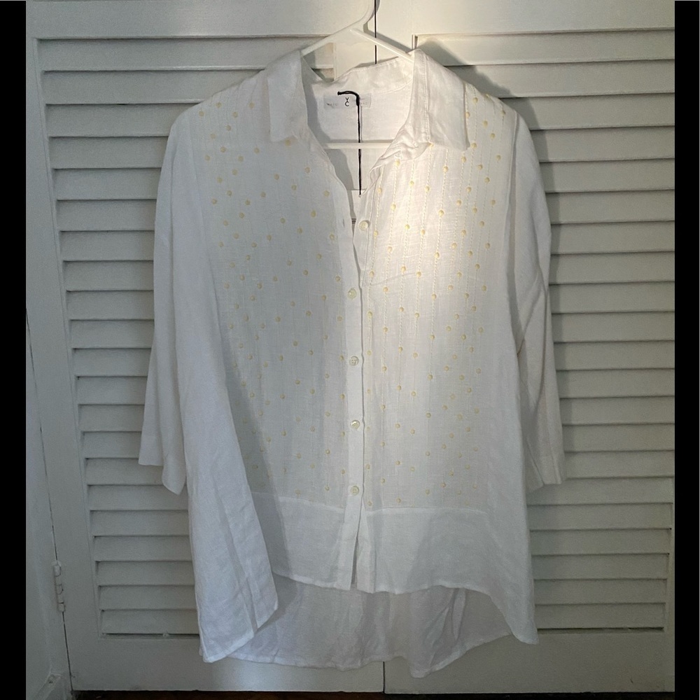 YC WHYCI Milano White Shirt Size 46 Large